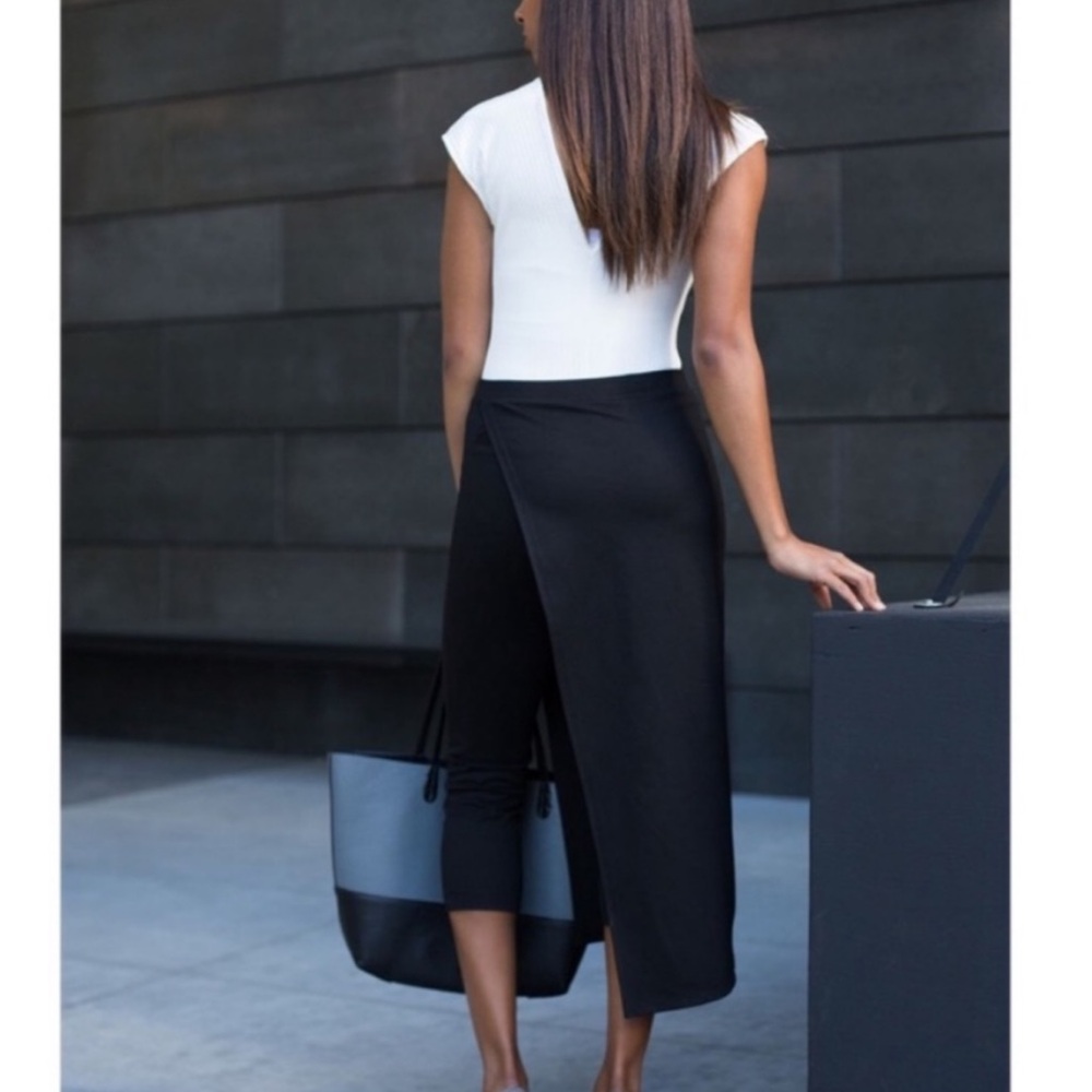 BetaBrand The Sassiest Skirt Pants Black Size XS Petite - Picture 2 of 13